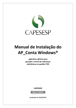 Manual de Instalação do AP Conta Windows