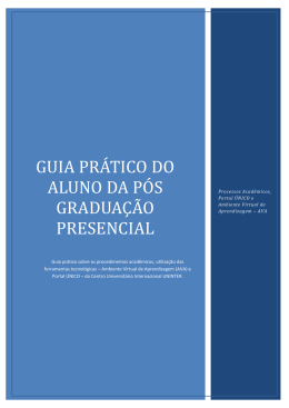guia pra tico do aluno da po s gradua&ccedil;a o presencial
