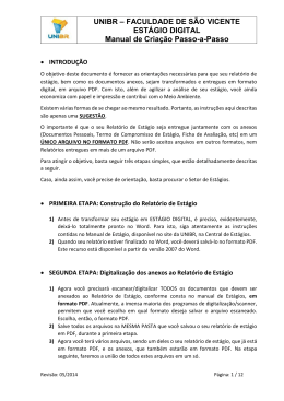 Manual de Est&aacute;gio Digital