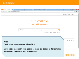 Quer acessar ClinicalKey?