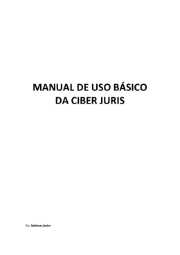 MANUAL DE USO BÁSICO DA CIBER JURIS