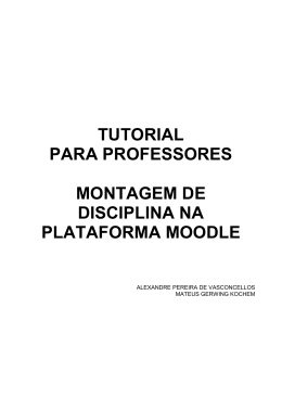 TUTORIAL DISCIPLINAS PROFESSORES EDG