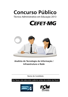 Prova - cefet-mg