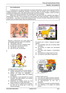 Prova de Conhecimentos Gerais Quest&atilde;o 1 at&eacute;