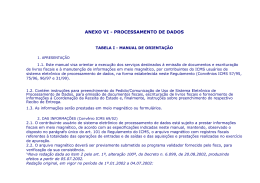 ANEXO VI - PROCESSAMENTO DE DADOS