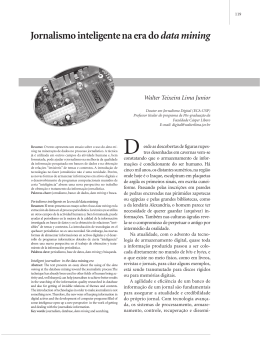 Jornalismo inteligente na era do data mining