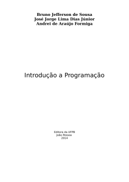 Introdu&ccedil;&atilde;o a Programa&ccedil;&atilde;o - P&aacute;gina para produ&ccedil;&atilde;o de livros do