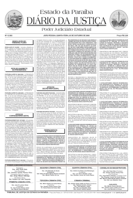 DI&Aacute;RIO DA JUSTI&Ccedil;A &bull; Quinta-feira, 05 de outubro de 2006
