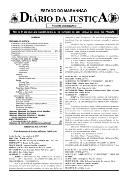 di&aacute;rio da justi&ccedil;a - Portal do Poder Judici&aacute;rio do Estado do Maranh&atilde;o