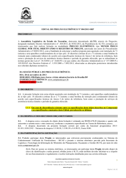 Edital do Pregão Eletrônico nº 004.2013-SRP