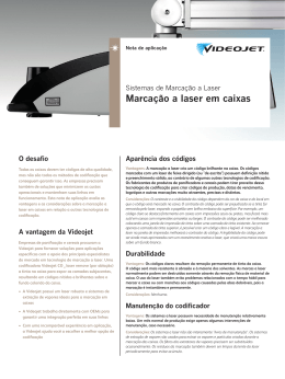 Nota de aplicação sobre codificação na caixa