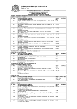 ata de registro de pre&ccedil;o publica&ccedil;&atilde;o trimestral dos pre&ccedil;os
