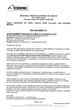 esclarecimento n&ordm; 01