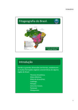 Fitogeografia do Brasil. Introdução
