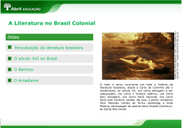 A Literatura no Brasil Colonial