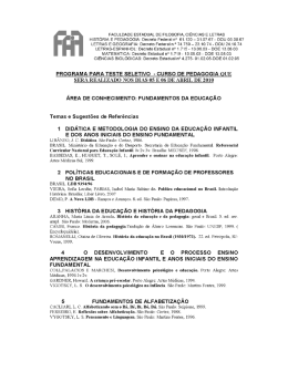 Programa de Pedagogia