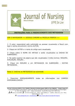 1- O autor responsável pela submissão ao acessar novamen