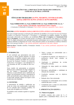 INSTRU&Ccedil;&Otilde;ES PARA ELABORA&Ccedil;&Atilde;O DE ARTIGO COMPLETO