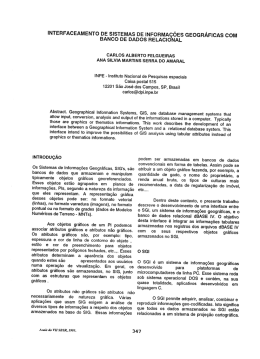 interfaceamento de sistemas de informações geográficas com