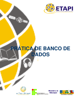 PR&Aacute;TICA DE BANCO DE DADOS - escola t&eacute;cnica aberta do piau&iacute;