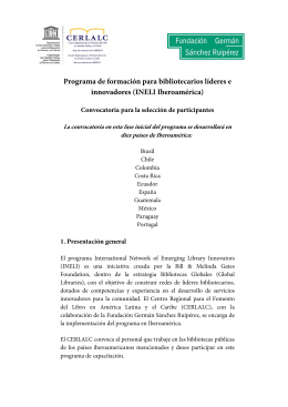 Convocatoria Ineli Iberoamérica (25-03-15)