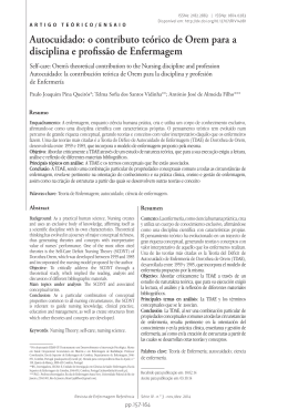 Rev. Enf. Ref. RIV14081T - Escola Superior de Enfermagem de