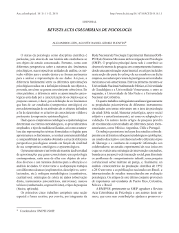 Editorial (Portugués) - Universidad Católica de Colombia