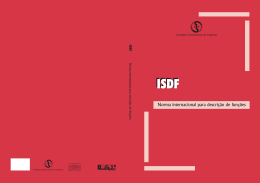 ISDF - Conarq - Arquivo Nacional