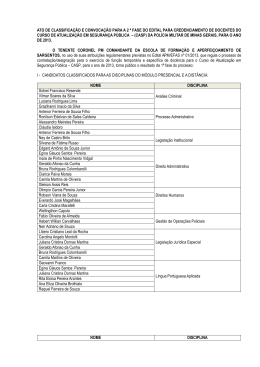 acesse aqui o arquivo - Pol&iacute;cia Militar de Minas Gerais