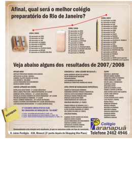 2007 - 2008 - Col&eacute;gio Paranapu&atilde;