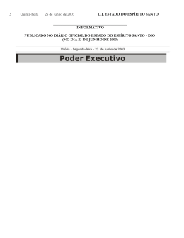 publicado no di&aacute;rio oficial do - Tribunal de Justi&ccedil;a do Esp&iacute;rito Santo