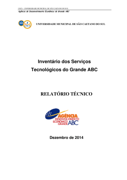 Invent&aacute;rio dos Servi&ccedil;os Tecnol&oacute;gicos do Grande