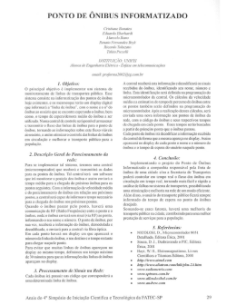 PONTO DE &Ocirc;NIBUS INFORMATIZADO