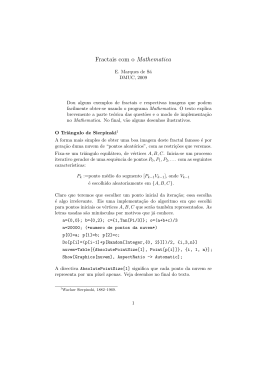 Fractais com o Mathematica