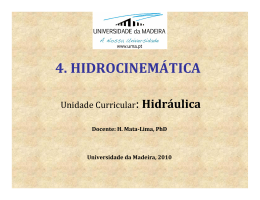 4. HIDROCINEM&Aacute;TICA - Universidade da Madeira