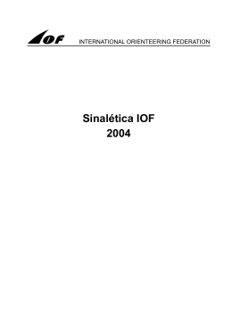 Sinalética IOF 2004