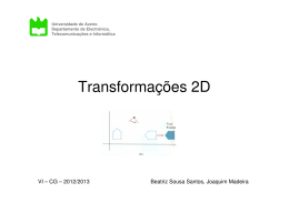 Transformações geométricas 2D - Universidade de Aveiro › SWEET