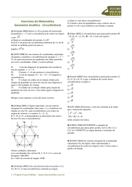 Circunferência - Projeto Futuro Militar