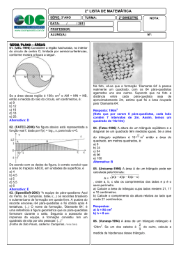 2° LISTA DE MATEMÁTICA