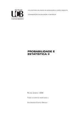 Probabilidade e Estat&iacute;stica II.indd