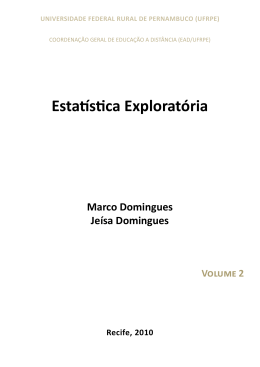 Estat&iacute;stica Explorat&oacute;ria - Centro de Inform&aacute;tica da UFPE