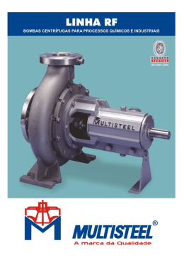 Cat&aacute;logo Linha RF - Bombas Multisteel