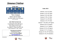 Semanas Criativas 2012 - Clube Nacional Ginastica