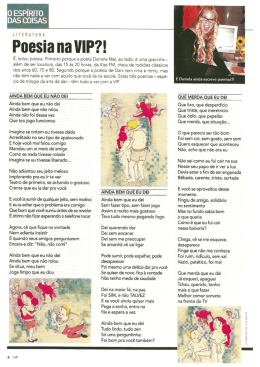 Poesia na VIP?!