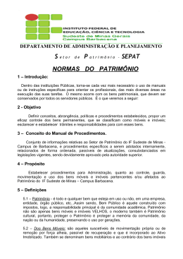 NORMAS DO PATRIMÔNIO