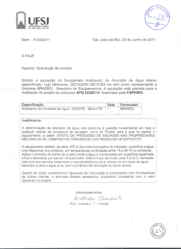 Justificativa T&eacute;cnica