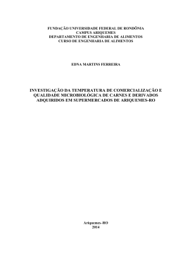 TCC Edna Martins - Departamento de Engenharia de Alimentos