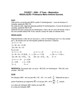 FUVEST &ndash; 2008 &ndash; 2a Fase &ndash; Matem&aacute;tica RESOLU&Ccedil;&Atilde;O: Professora