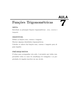 Fun&ccedil;&otilde;es Trigonom&eacute;tricas