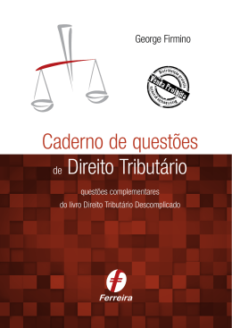 Caderno de questões de Direito Tributário